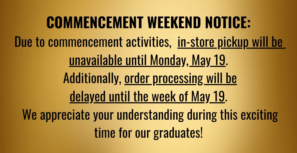 Orders not being processed over commencement weekend
